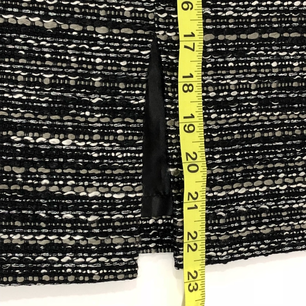 Tahari Boucle Metallic Print Skirt Size 4 - Picture 7 of 7